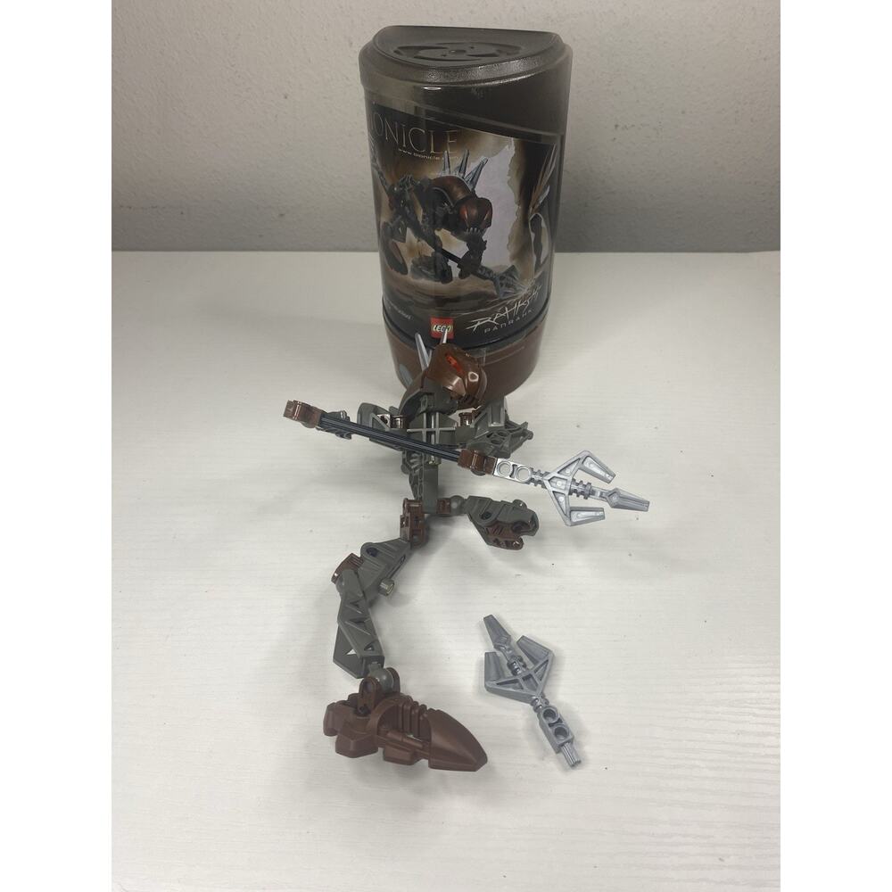 LEGO Bionicle 8590 Rahkshi Panrahk 2003 Complete w/ Canister Missing Leg